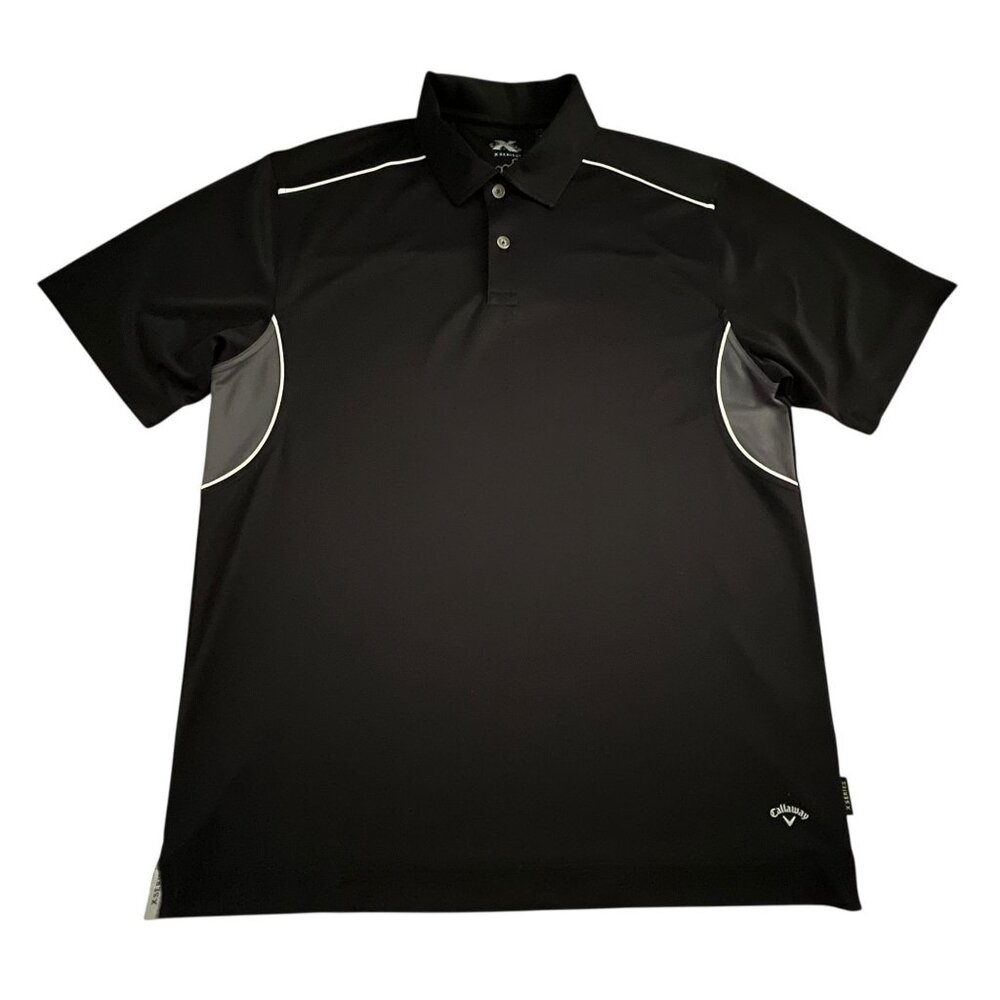 Callaway X Series Golf Polo Mens L Shirt Athleisure Fit Performance Black